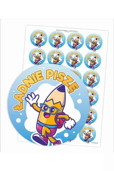 LearnHow Naklejki pochwa�y - �adnie pisz� 24 szt.