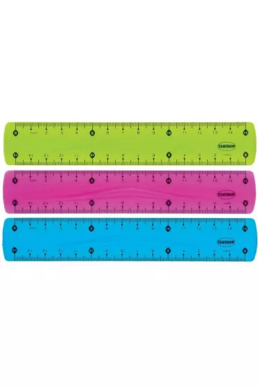 Centrum Linijka plastikowa Flexible 15 cm