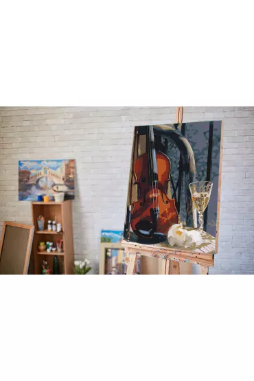 Twoje Hobby Malowanie po numerach - Martwa natura z instrumentami muzycznymi 40x50cm