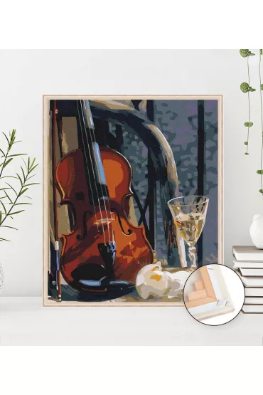 Twoje Hobby Malowanie po numerach - Martwa natura z instrumentami muzycznymi 40x50cm