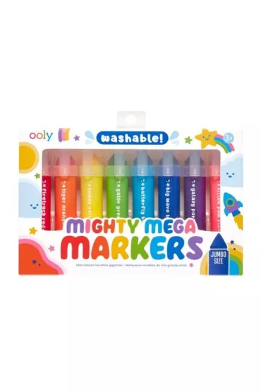Ooly Flamastry zmywalne Mighty Mega 8 szt.