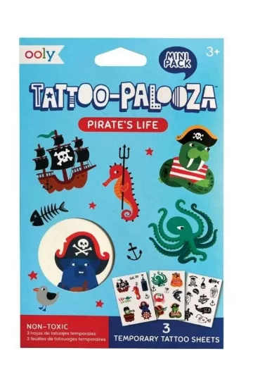 Tatua�e zmywalne mini Tattoo Palooza - Piraci Ooly