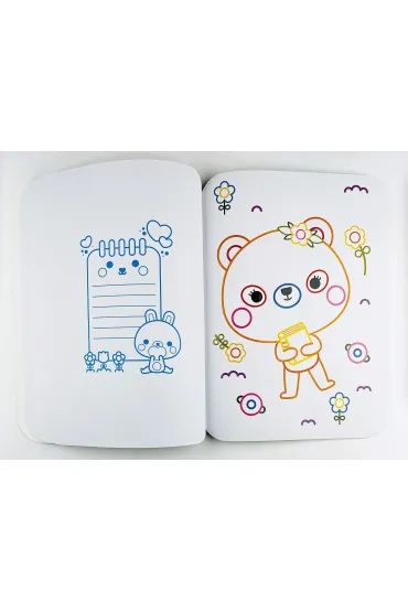 Kolorowanka Kawaii z grubym lakierowanym obrysem. Wiewi�rka
