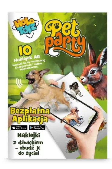 Holotoyz Naklejki dla dzieci AR Pet Party
