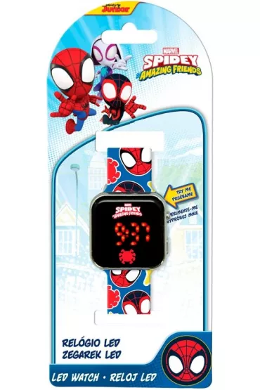Zegarek LED z kalendarzem Spidey SPF4018