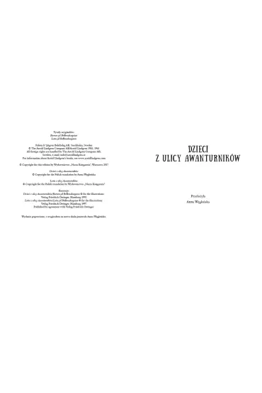 Przygody dzieci z ulicy Awanturnik�w - Astrid Lindgren