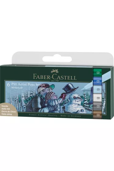 Faber-Castell Pitt artist pen winter etui 6 szt.
