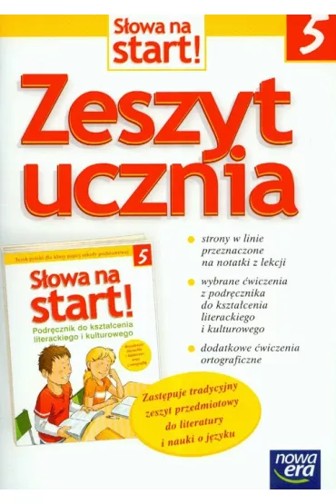 z.J�zyk polski SP KL  5.Zeszyt ucznia S�owa na start (stare wydanie)