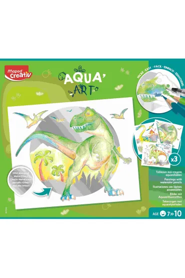 Maped Obrazy akwarelowe Dinozaury Aqua Art.