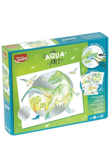 Maped Obrazy akwarelowe Dinozaury Aqua Art.
