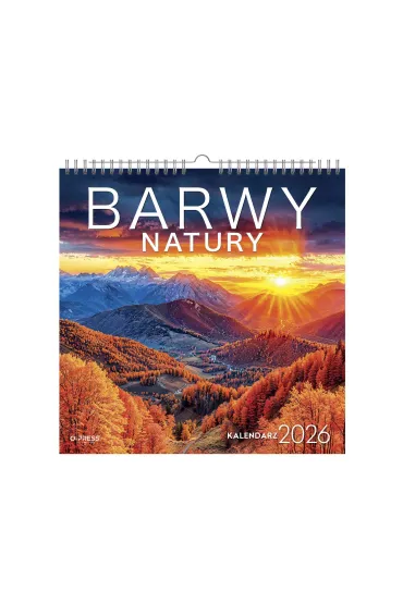 Opress Kalendarz 2026 wieloplanszowy kwadrat Barwy Natury