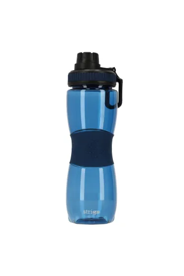 Bidon na wod� Strigo z gumowym uchwytem granatowy