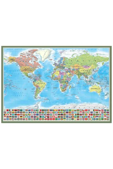 Puzzle 1000 - Mapa polityczna �wiata ArtGlob