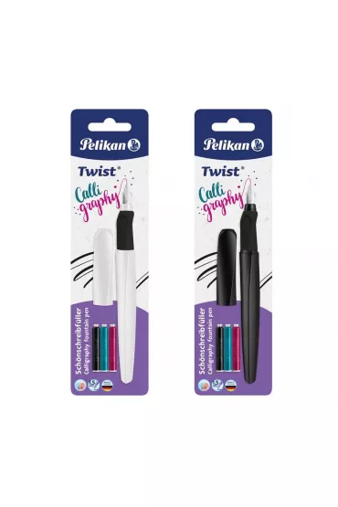 Pelikan Pi�ro wieczne Twist do kaligrafii + 3 naboje mix