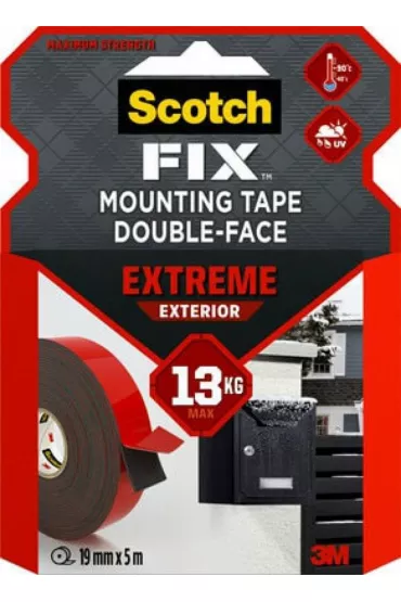 Scotch Ta�ma monta�owa dwustronna czarna 19mm x 5m