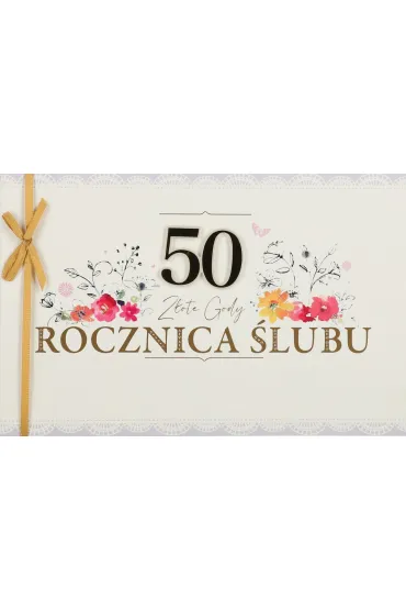 Karnet okazjonalny B6 z kopert� 50 Rocznica �lubu PAN DRAGON HM200-3231