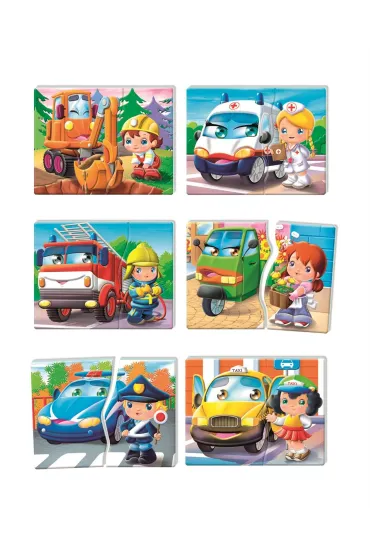 Puzzle edukacyjne Pojazdy i zawody Clementoni