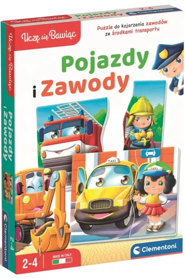Puzzle edukacyjne Pojazdy i zawody Clementoni