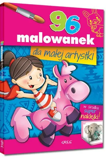 Malowanki z kolorowym wzorem. 96 malowanek dla ma�ej artystki