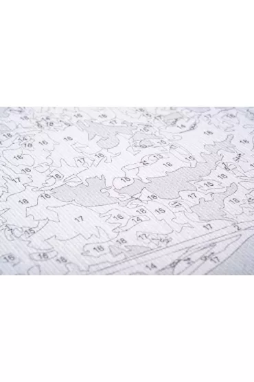 Twoje Hobby Malowanie po numerach okr�g�e - Wie�a Eiffla 40cm