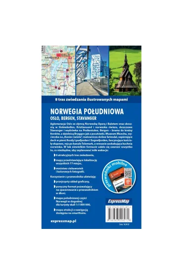 Norwegia Po�udniowa Oslo Bergen Stavanger light przewodnik + mapa - Tomasz Duda