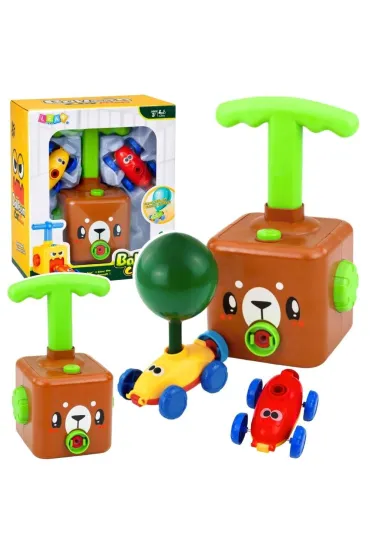 Zabawka edukacyjna wyrzutnia balon�w autek Mi� LeanToys
