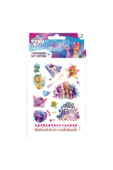 Zestaw tatua�y zmywalnych dla dzieci My Little Pony Maksik