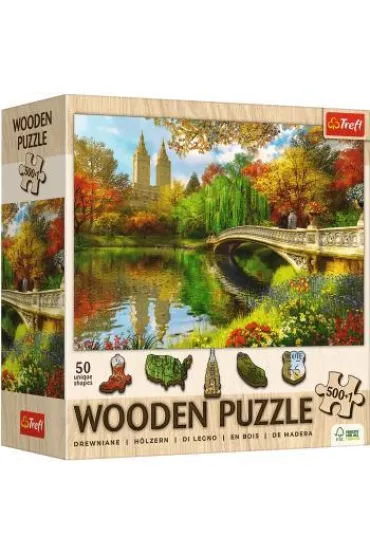 Puzzle drewniane 501 el. Central Park, Manhattan, Nowy Jork Trefl