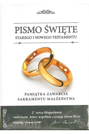 Biblia Domowa Pami�tka �lubu - Kazimierz Romaniuk