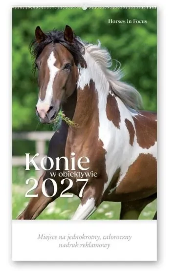 Lucrum Kalendarz 2027 reklamowy Konie w obiektywie