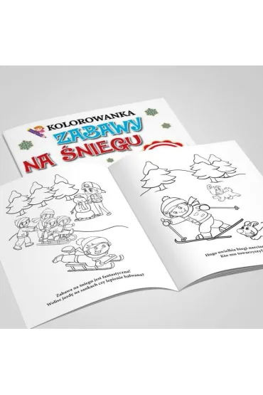Kolorowanka Zabawy na �niegu - Adam  Gdula, Katarzyna  Ratajszczak