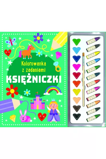 Kolorowanka z zadaniami. Ksi�niczki