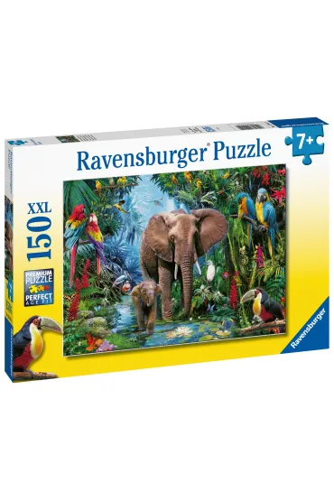 Puzzle 150 el. XXL S�onie w d�ungli Ravensburger
