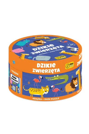 Puzzle 30 el. Dzikie zwierz�ta + ksi��ka Wilga Play