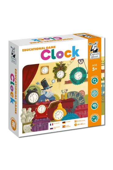 Captain Smart. Clock. Educational game