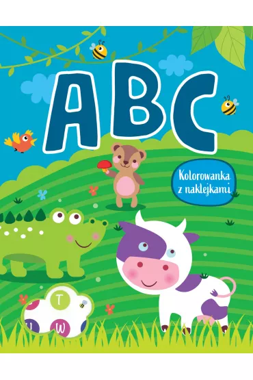 ABC. Kolorowanka z naklejkami