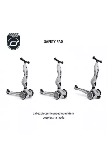 Highwaykick 1 2w1 Je�dzik i hulajnoga tr�jko�owa 1-5 lat Steel Scootandride