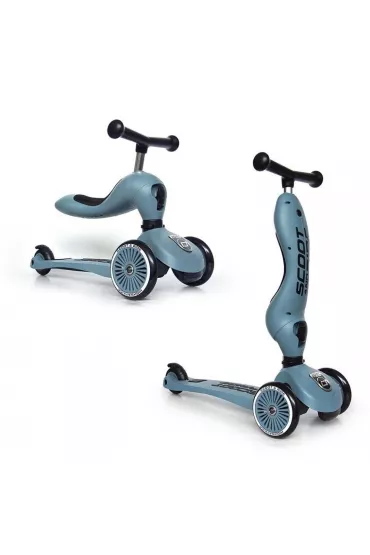 Highwaykick 1 2w1 Je�dzik i hulajnoga tr�jko�owa 1-5 lat Steel Scootandride