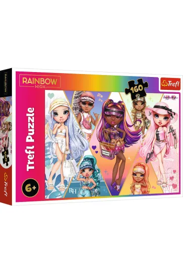 Puzzle 160 el. Weso�e przyjaci�ki Trefl