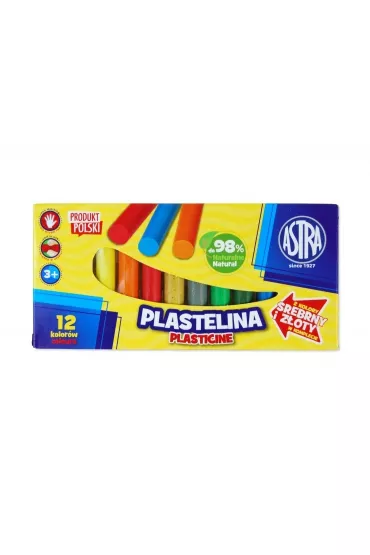 Astra Plastelina okr�g�a 12 szt.