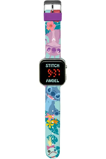 Zegarek LED z kalendarzem Stitch LAS4197