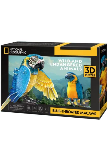 Puzzle 3D National Geographic Ara Szafirowa Cubic Fun