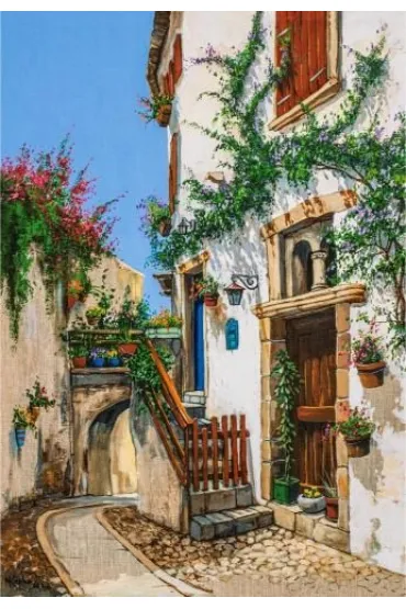 Puzzle 1500 el. Italian Alley, Magdalena K�pka Castorland