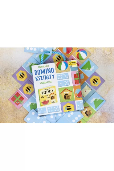 Baw si� i ucz. Domino. Kszta�ty. Gra i ksi��ka Wilga Play