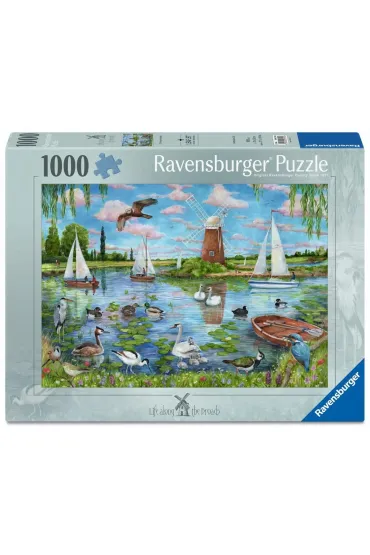Puzzle 1000 Life along the Broads Ravensburger