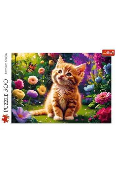 Puzzle 500 el. Uroczy kotek Trefl