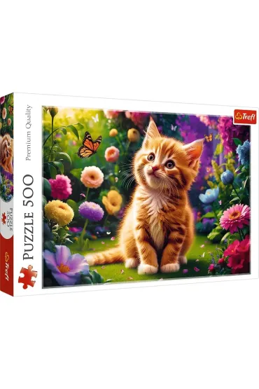 Puzzle 500 el. Uroczy kotek Trefl