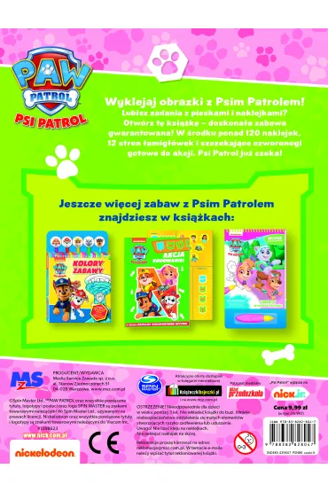 Psi Patrol. Naklejki na numerki. Dru�yna w akcji