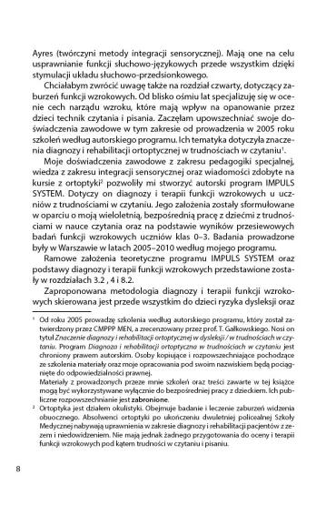 Terapia integracji sensorycznej Zeszyt 2. Strategie terapeutyczne i �wiczenia stymuluj�ce uk�ady: s�uchowy, wzrokowy, w�chu i smaku oraz terapia �wiat�em i kolorami - Bo�enna Odowska-Szlachcic