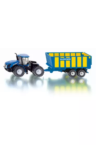 New Holland T9.560 z przyczep Farmer Siku S1947